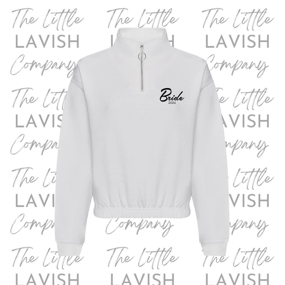 ¼-Zip Bridal Party Sweatshirt image 0