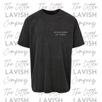 Personalised Roman Numerical Acid Washed Oversized Tee image 0