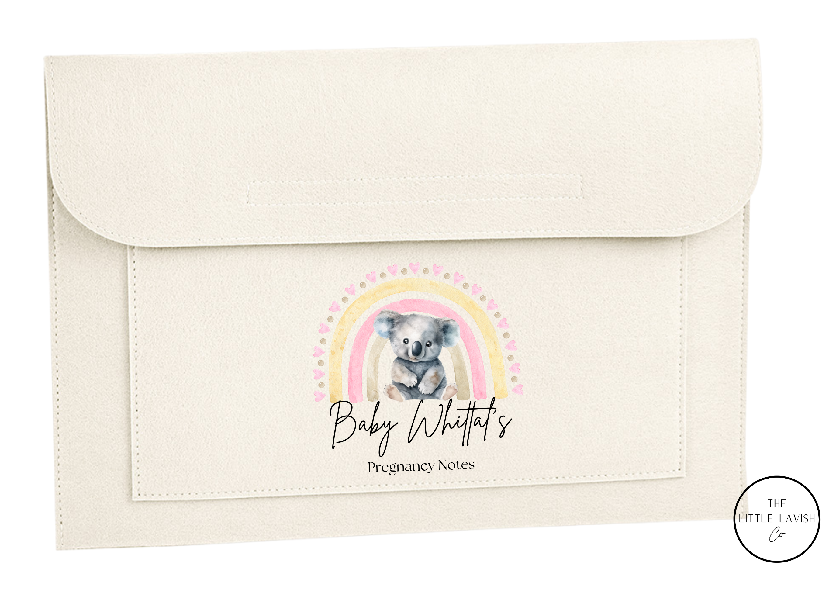Personalised Koala Themed Pregnancy Notes Folder / Maternity Baby Journey
