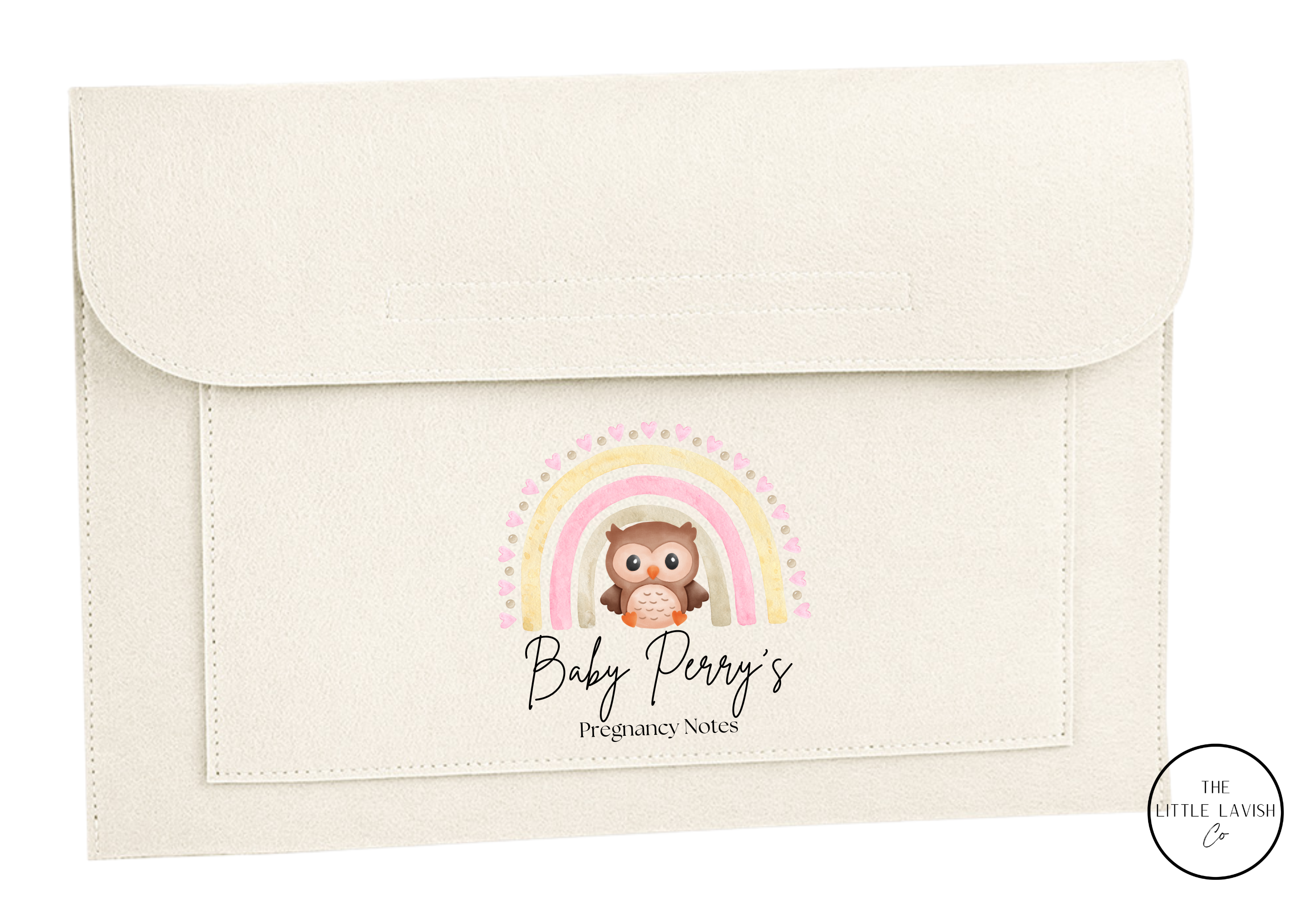 Personalised Owl Themed Pregnancy Notes Folder / Maternity Baby Journey