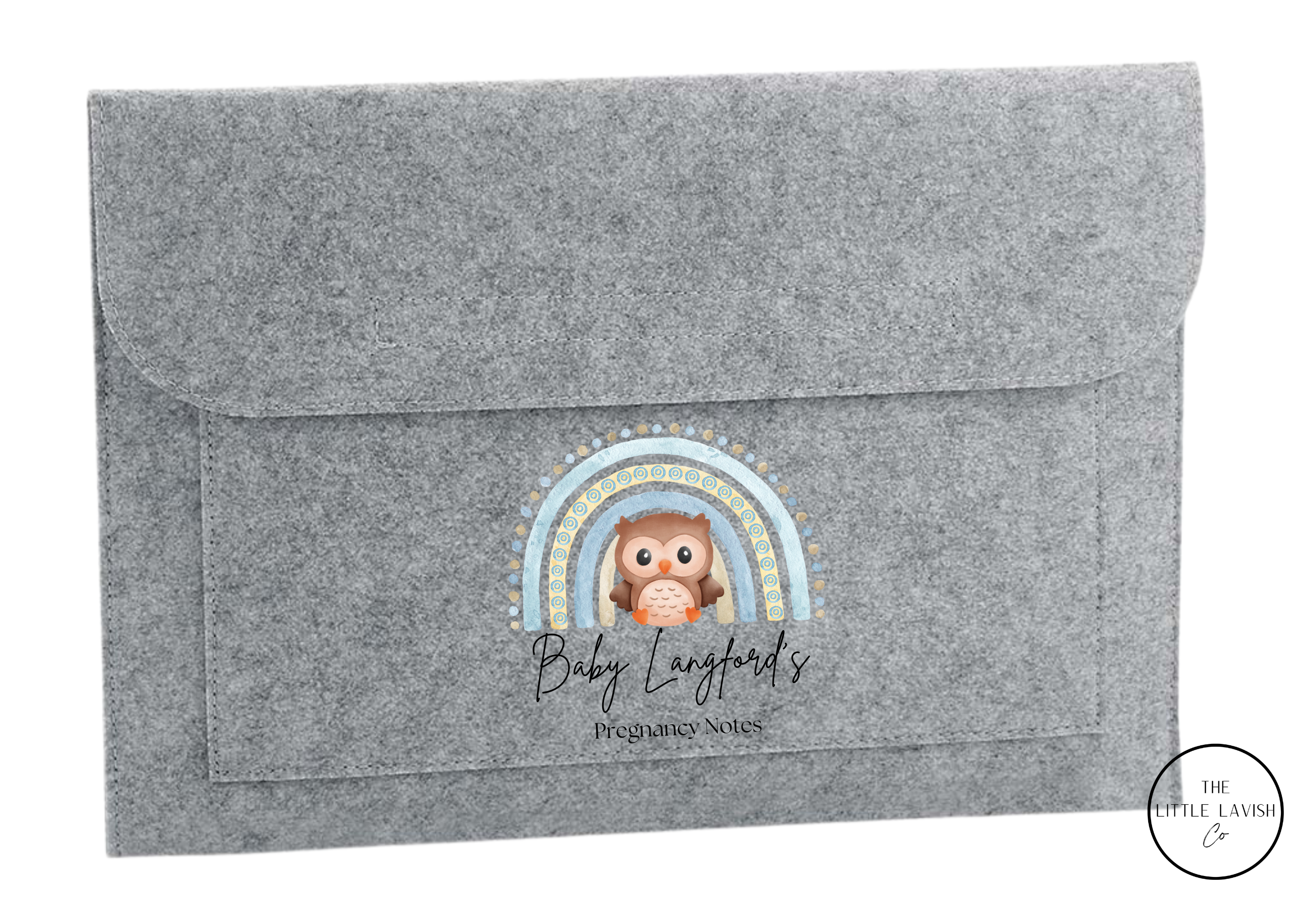 Personalised Owl Themed Pregnancy Notes Folder / Maternity Baby Journey