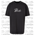 Bride's oversized acid wash tee image 1
