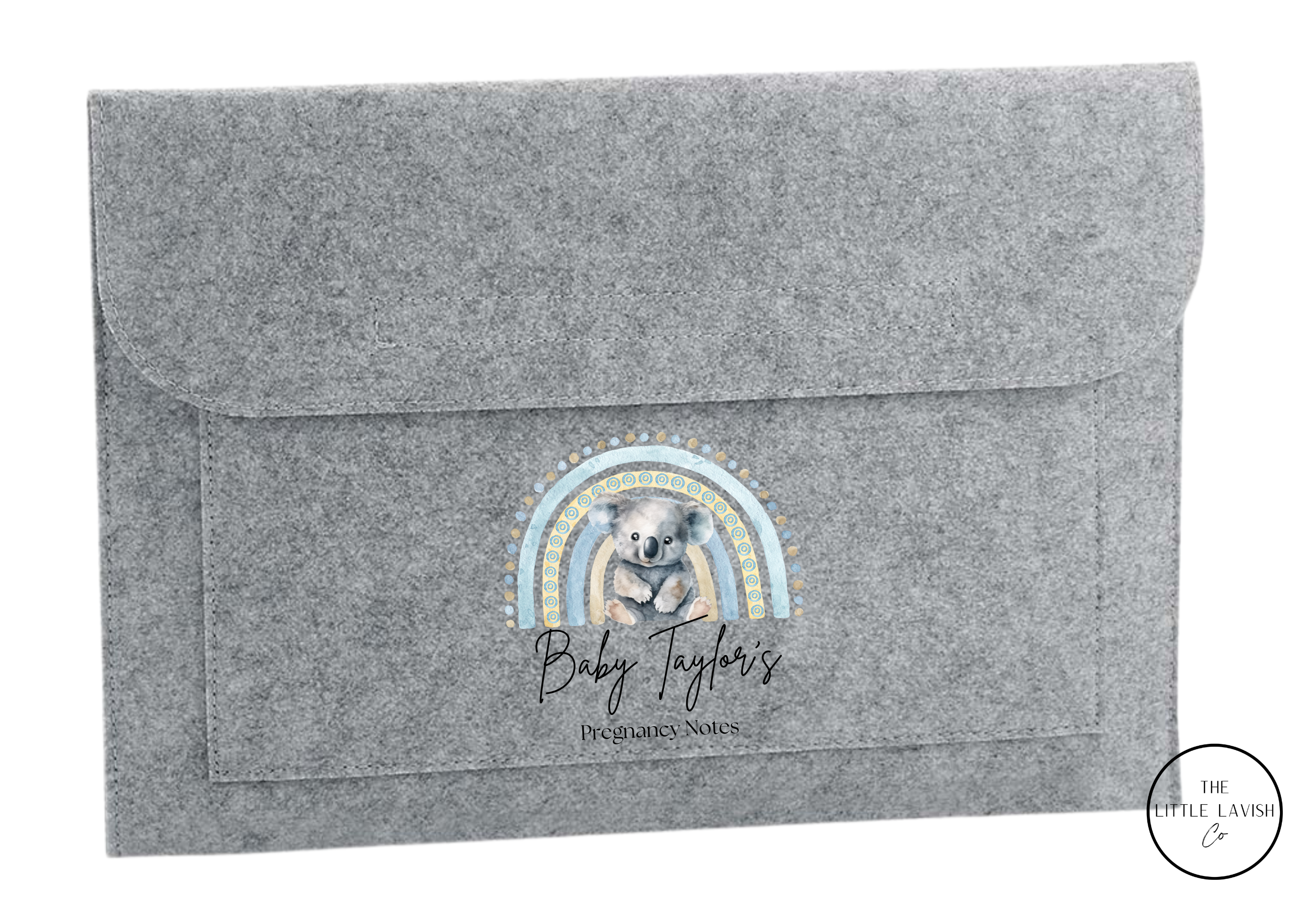 Personalised Koala Themed Pregnancy Notes Folder / Maternity Baby Journey