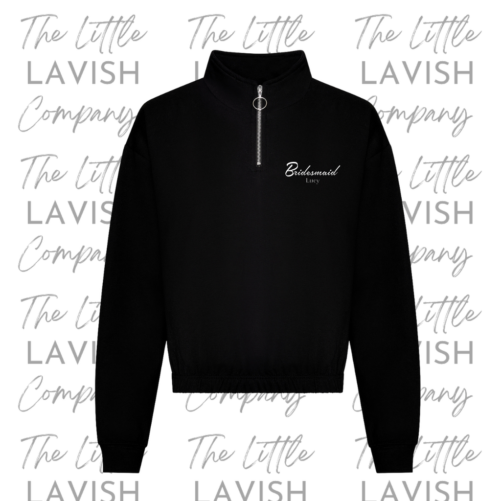 ¼-Zip Bridal Party Sweatshirt image 1