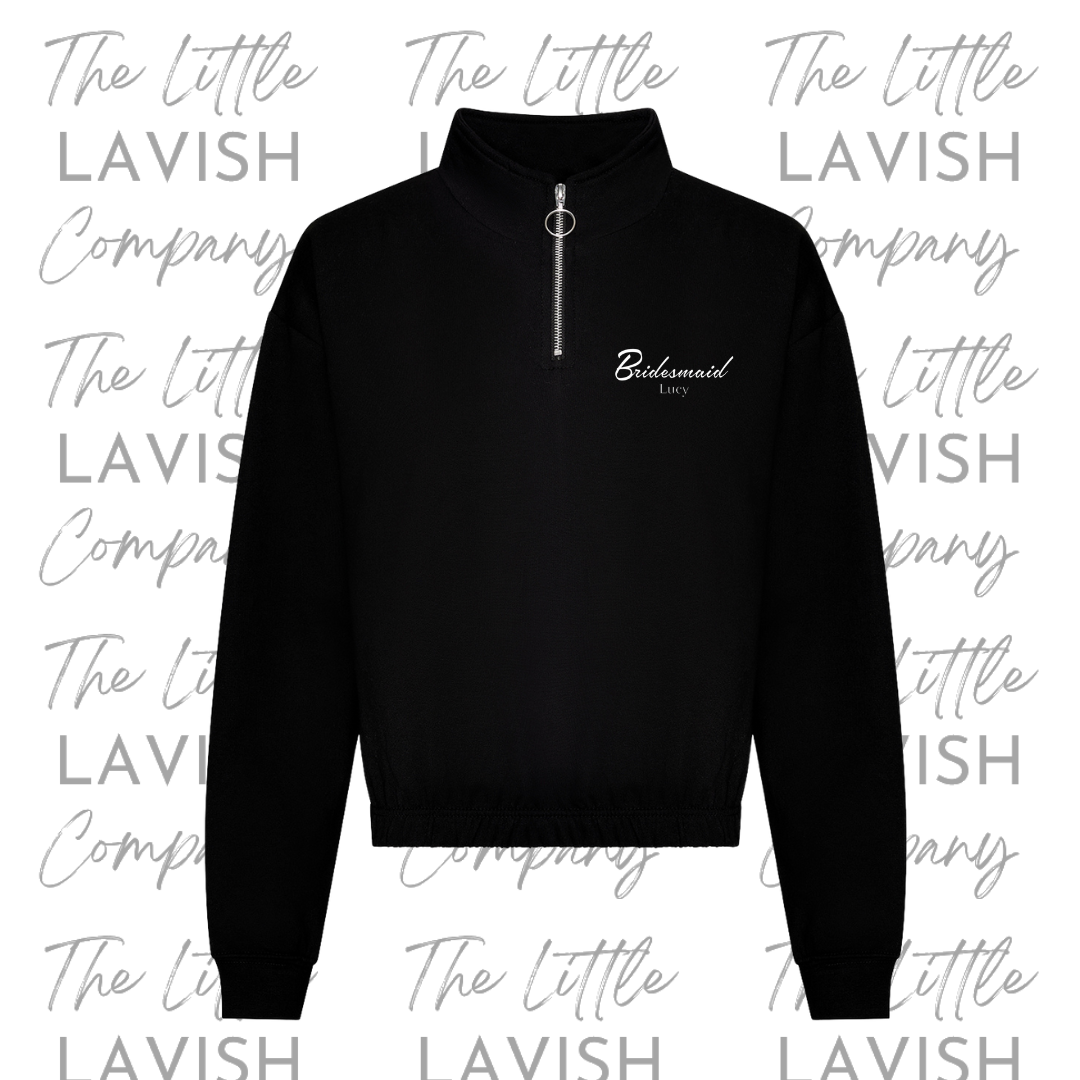 ¼-Zip Bridal Party Sweatshirt image 1