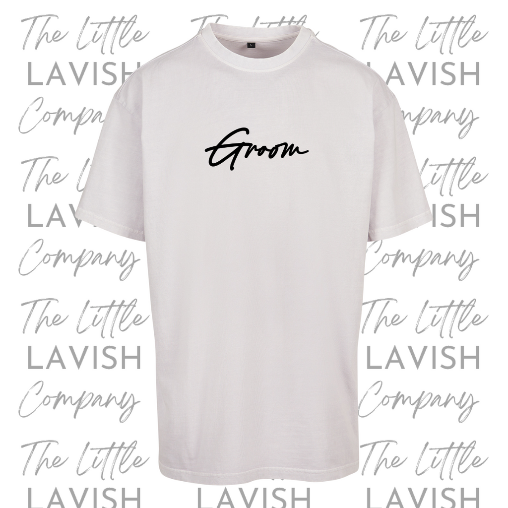 Groom Acid Washed Oversized Tee image 0