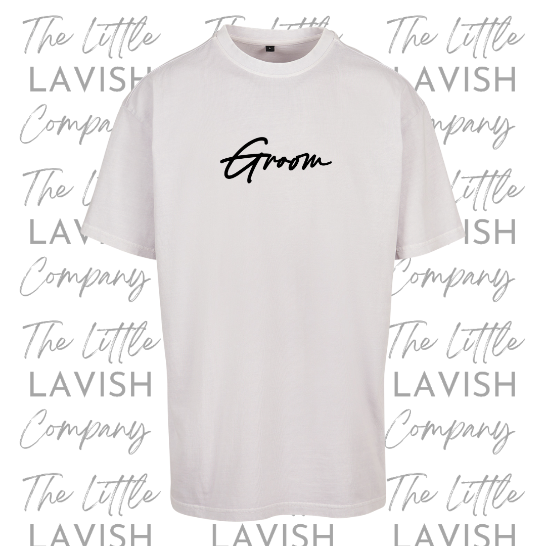 Groom Acid Washed Oversized Tee image 0
